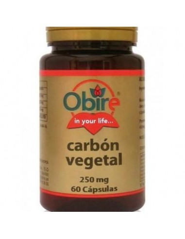 Carbón vegetal 200mg 60caps Obire