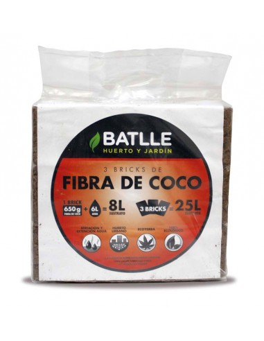 Brick de fibra de coco 650g Batlle
