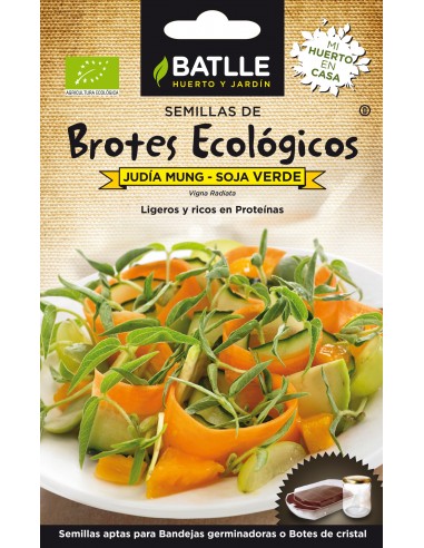 Brotes de judía mung soja verde Bio...