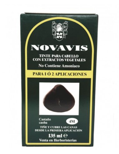 Tinte castaño caoba 4m 120ml Novavis