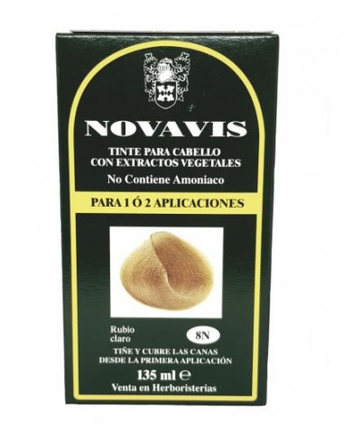Tinte rubio claro 8n 120ml  Novavis