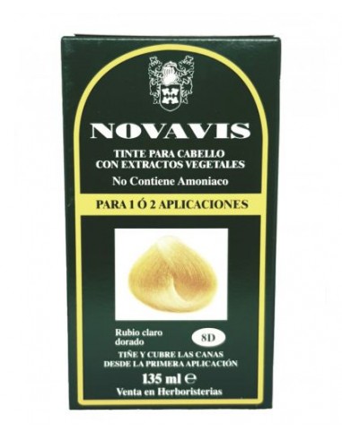 Tinte rubio claro dorado 8d 120ml...