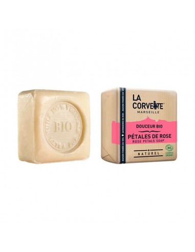 Pastilla de jabón de pétalos de rosa...