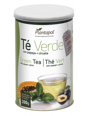 Té verde con papaya y ciruela soluble...