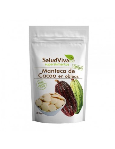 Manteca de cacao obleas Bio 250g...
