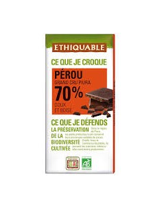 Chocolate negro 70% Perú...