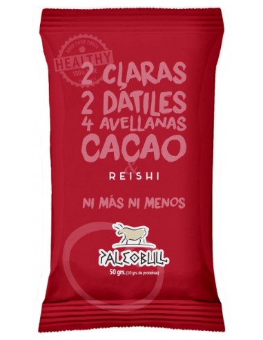 Barrita de cacao y reishi 55g Paleobull