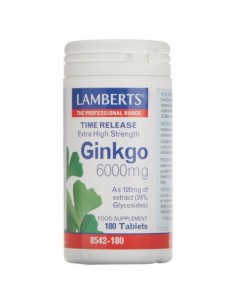 Ginkgo 6000mg 180comp Lamberts