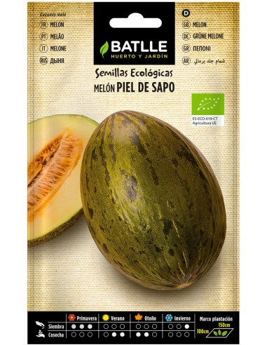 Semillas de melón piel de sapo Bio 8g...