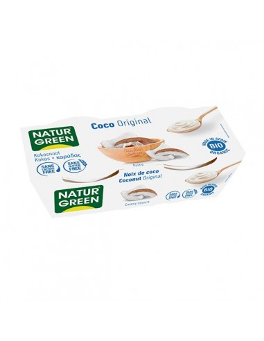 Postre de coco original Bio 2x125g...