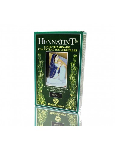 Hennatint negro 60ml Radhe Shyam