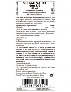 Vitamina D3 400ui 100perlas... 2