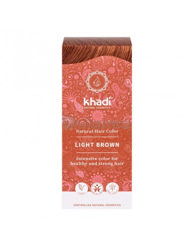 Tinte herbal castaño claro 100g Khadi