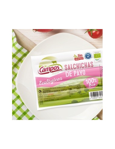 Salchichas Frankfurt de pavo Bio 250g...