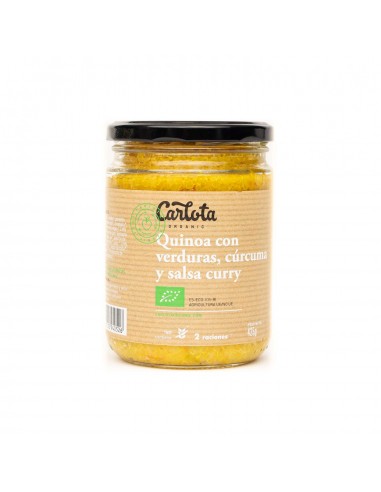 Quinoa con verduras, curcuma y curry...