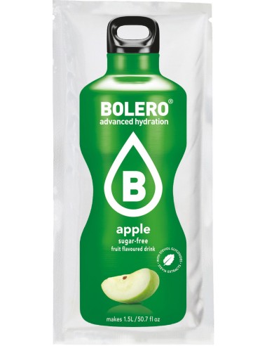 Bebida instantanea sabor manzana 9g...