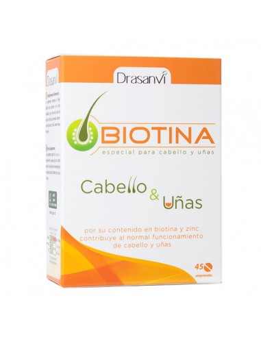 Biotina cabello y uñas 45comp Drasanvi