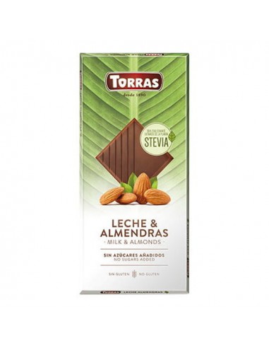 Chocolate con leche con almendras con...