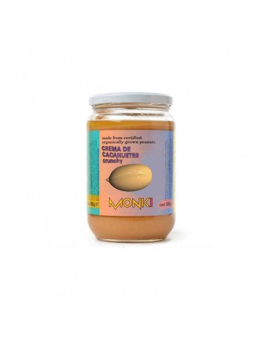 Crema de cacahuetes crunchy Bio 650g...