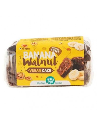 Bizcocho vegano de plátano y nueces...