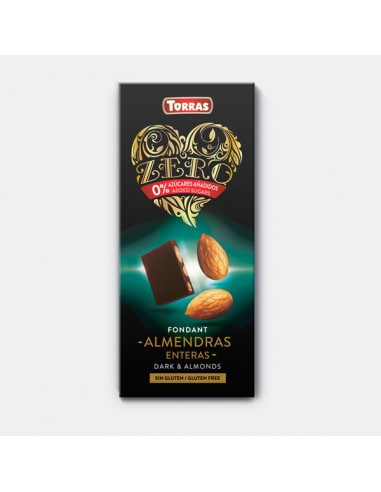 Chocolate negro con almendras Zero...