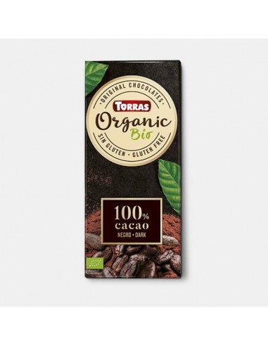 Chocolate negro 100% cacao Bio 100g...