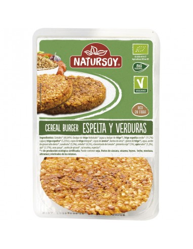 Cereal Burger de espelta y verduras...
