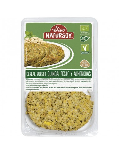 Cereal Burger quinoa, pesto y...