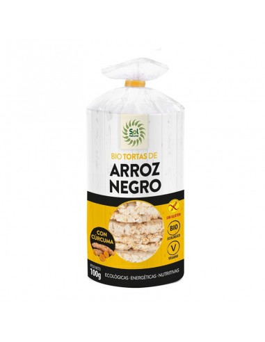Tortas de arroz negro y curcuma Bio...