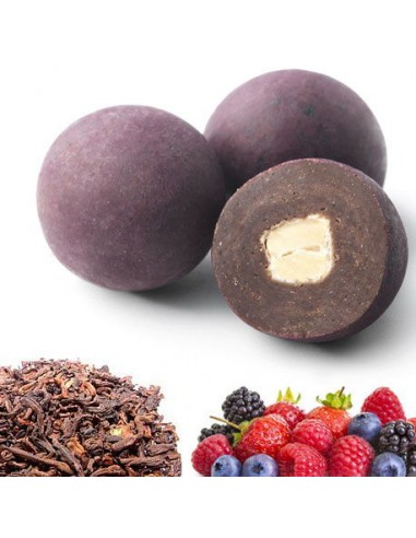 Bombones de té pu erh frutos rojos...