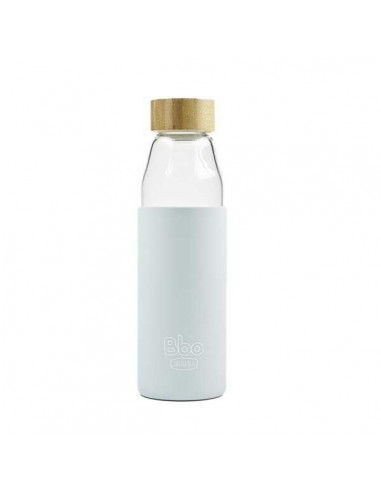 Botella BBO funda silicona azul tapon...