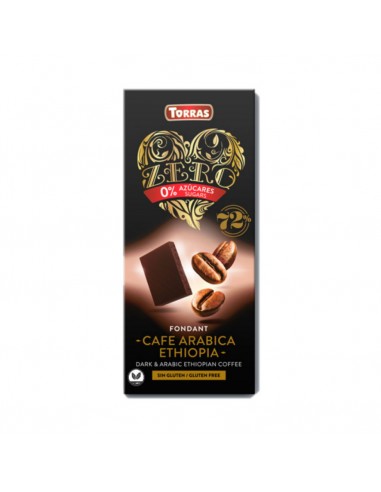 Chocolate negro 72% con café Arabica...