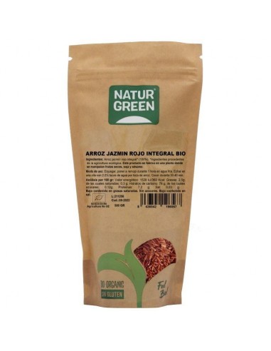 Arroz jazmin rojo integral Bio 500g...