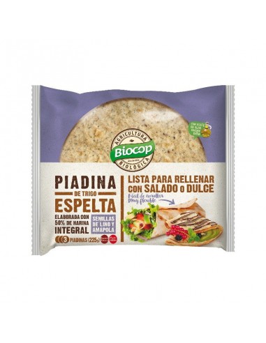 Piadina espelta semillas de lino y...