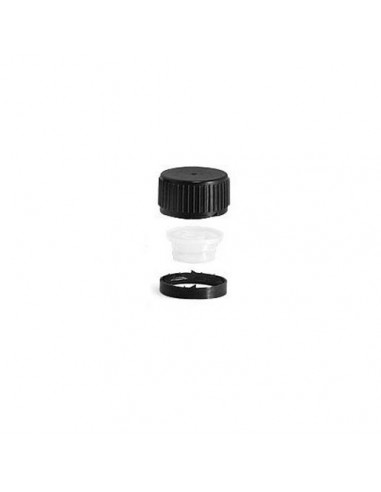 Tapón dropper PFP28 negro (cuello...