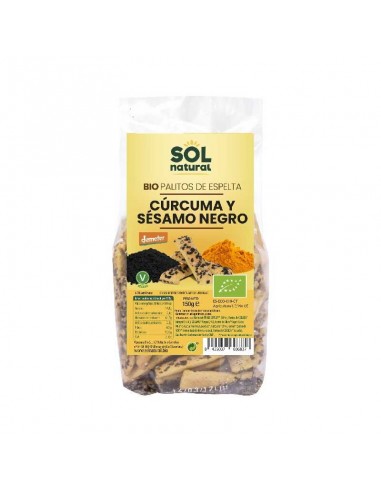 Palitos espelta curcuma y sesamo...