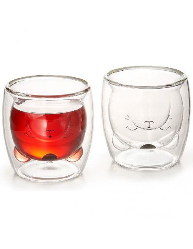 Vaso nala cristal doble 180ml ChaCult