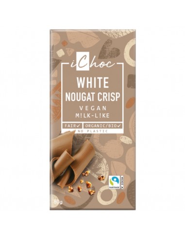 Chocolate white nougat crisp vegan...