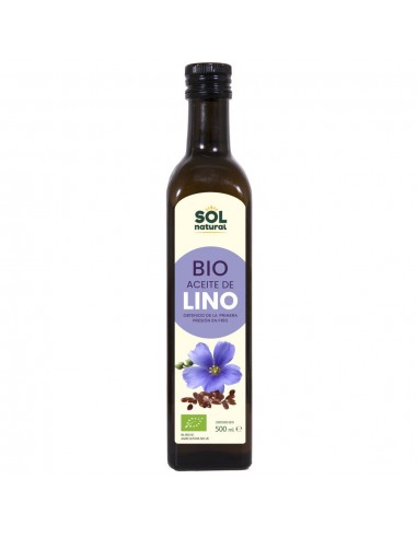 Aceite de lino Bio 500ml Sol Natural