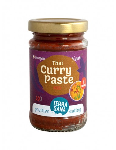 Salsa curry rojo Thai Bio 120g TerraSana