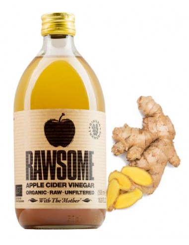 Vinagre manzana curcuma jengibre con...