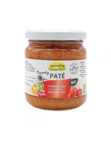 Paté crunchy tres pimientos Bio 175g...