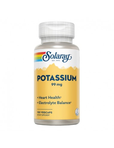 Potasio citrato 99mg 60caps Solaray