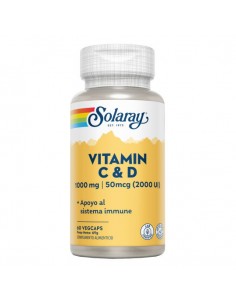 Vitamin C y D 60vegcaps...