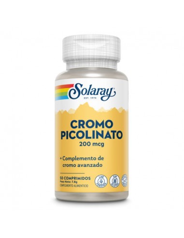 Chromium Picolinate 200mg 50comp Solaray