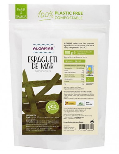 Algas espagueti de mar Bio 100g Algamar