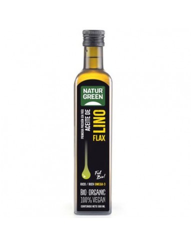 Aceite de lino Bio 500ml Naturgreen