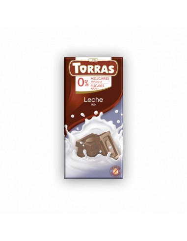 Chocolate con leche sin azúcar 75g...