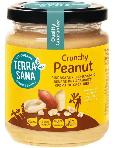 Crema de cacahuetes crunchy Bio 250g...
