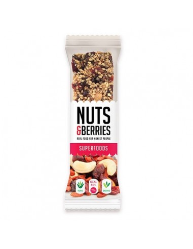 Barrita superfoods Bio 30g Nuts&Berries